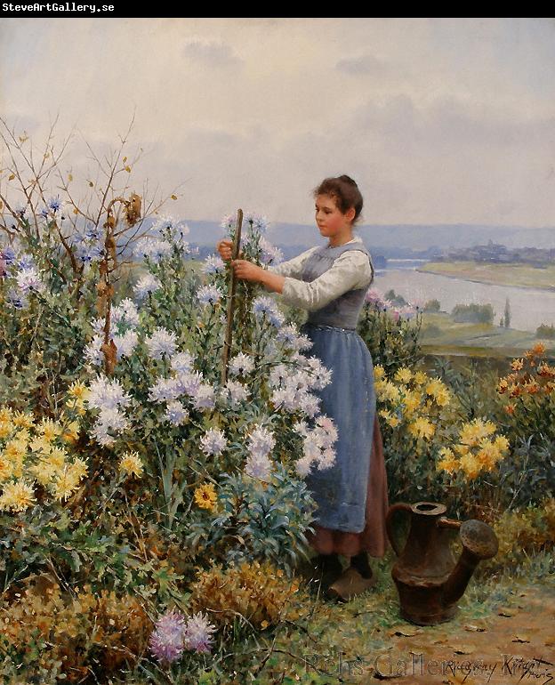 Daniel Ridgeway Knight Chrysanthemums